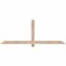Ekena Millwork Eugene Smooth Timber Gable Bracket, Douglas Fir, 72"W x 27"H x 1 1/2"D x 3 1/2"F, 9/12 Pitch GBW072X27X0204EUG00SDF - alternate 1